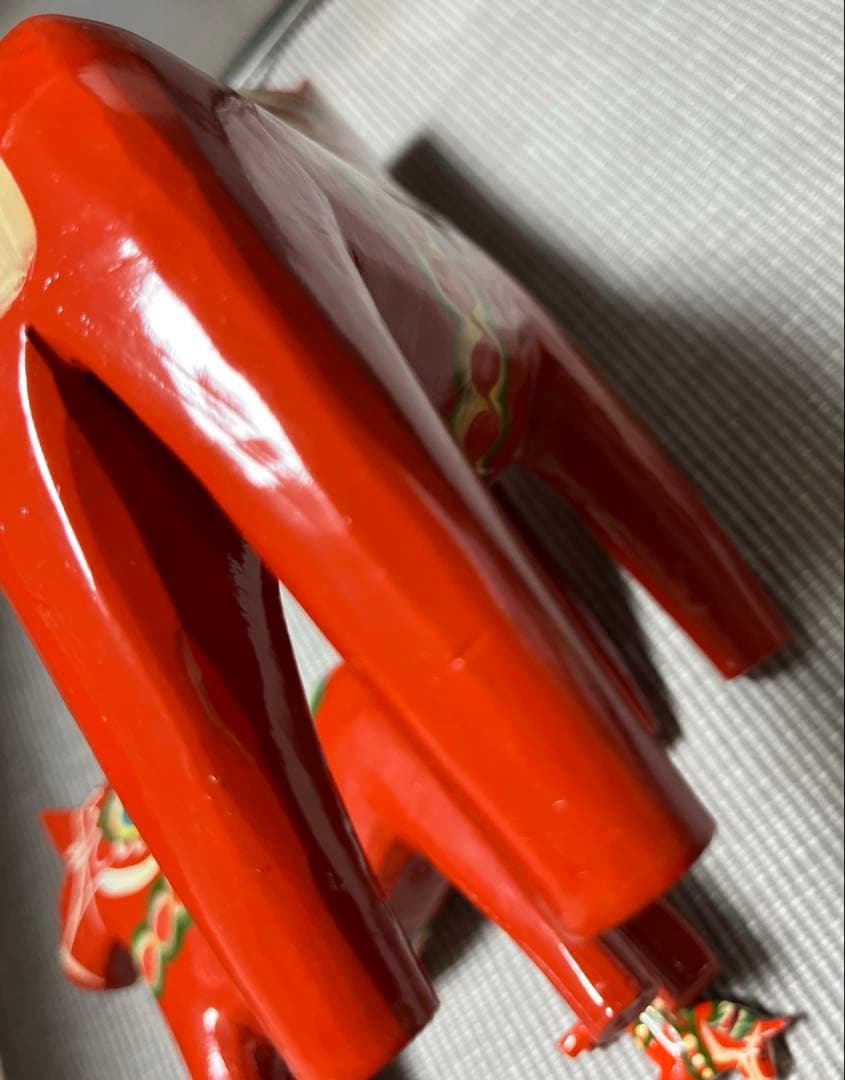 スウェーデン 郷土玩具 木製 ダーラナホース セット 大中小 3頭　赤