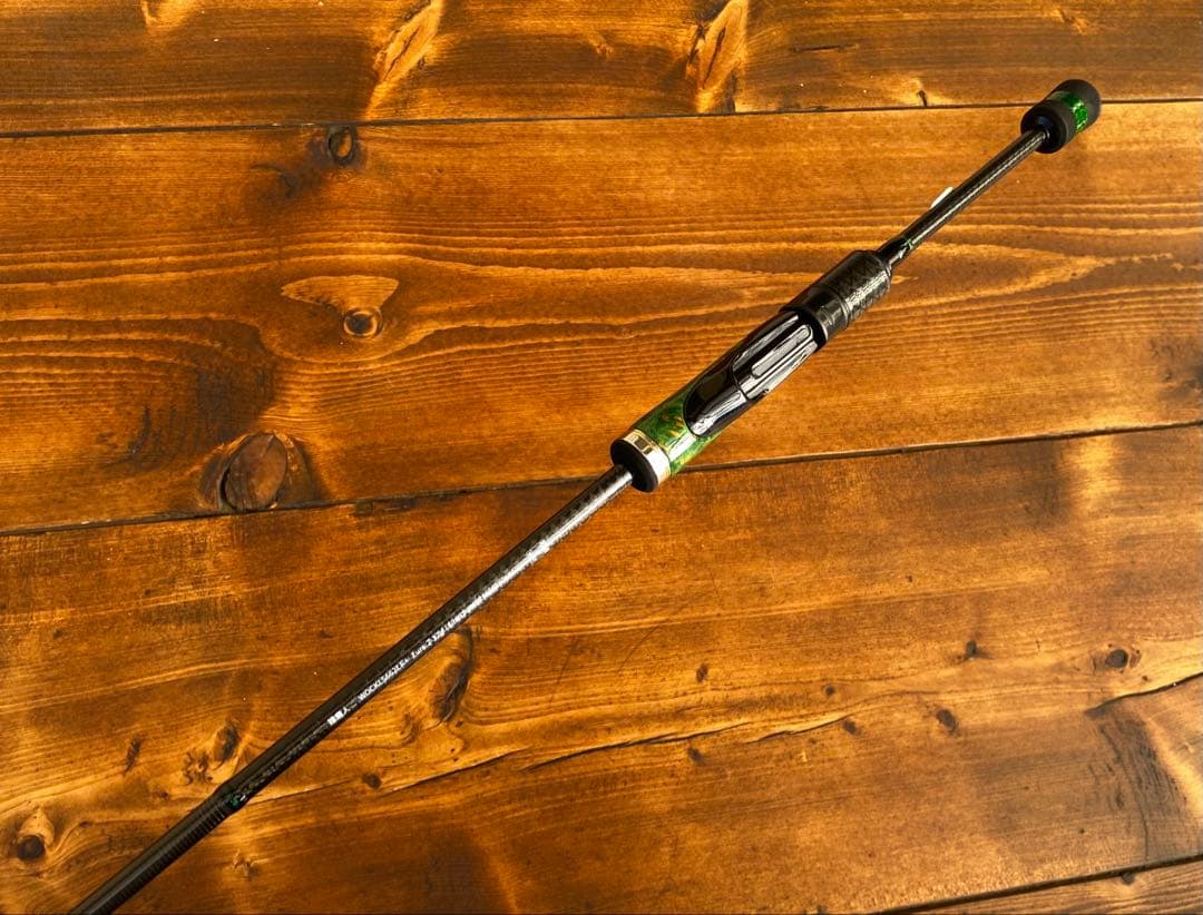 スピニングロッド　S662L バスロッド　バス釣り　トラウト　ウッドグリップ