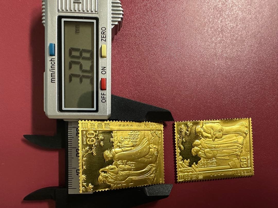 【純度保証】　松本徽章工業　純金　金属工芸品　2枚セット8.79g 純金/純銅