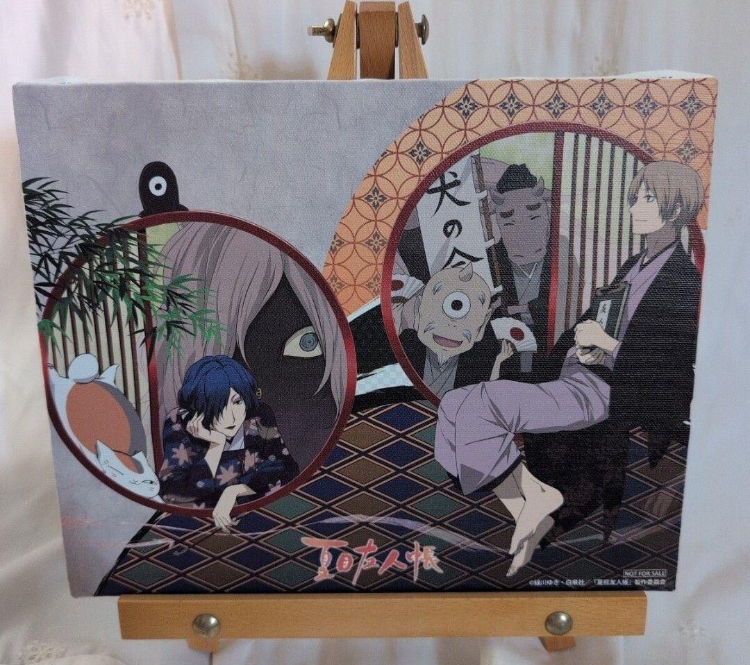 【希少品】夏目友人帳 アートボード キャンバスボード(夏目貴志、ニャンコ先生、他