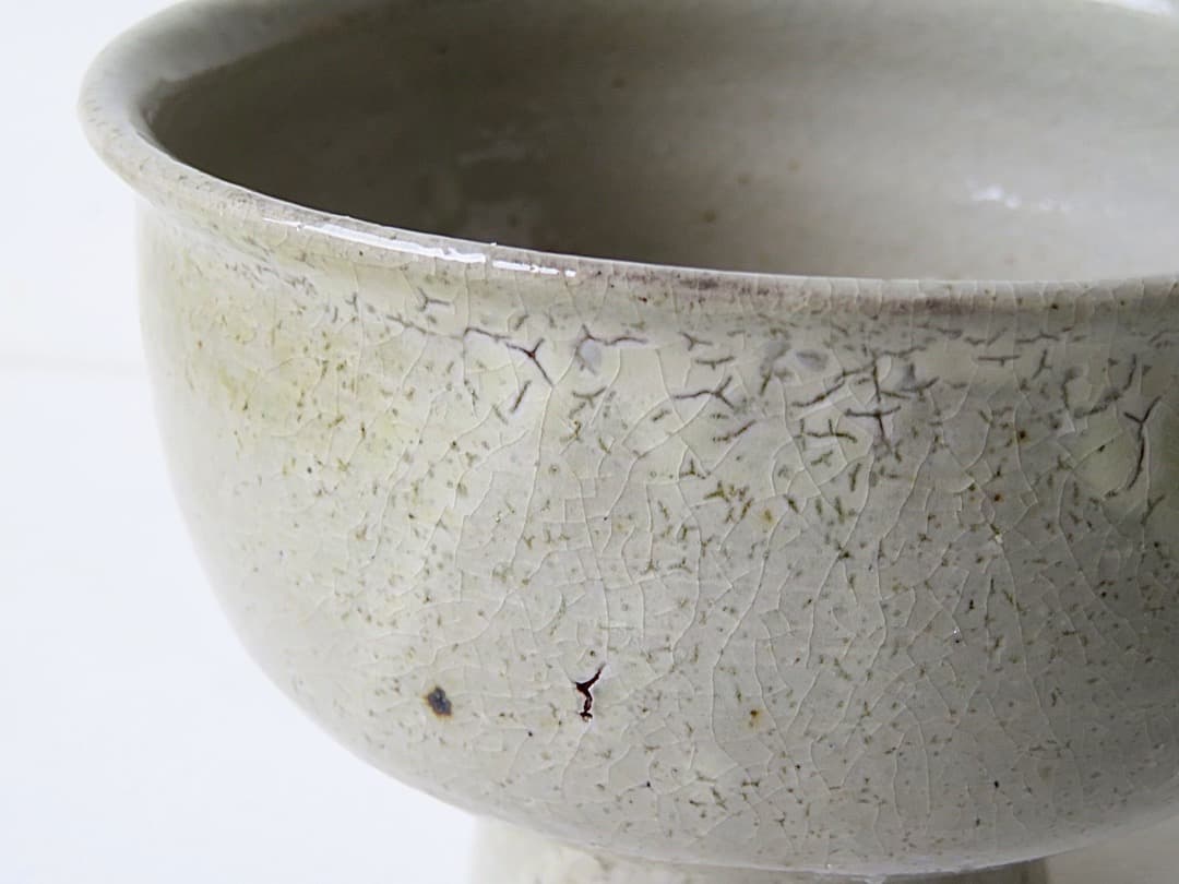 【週末限定です】高仲健一 作　『粉引祭器』木箱付　李朝　茶碗