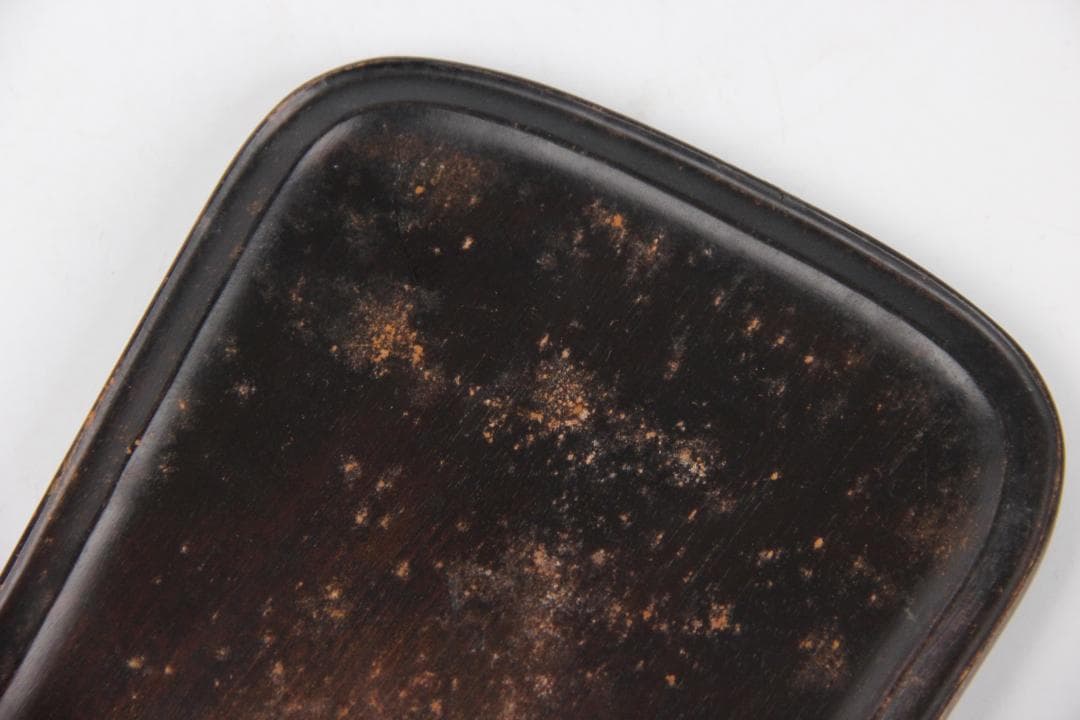 書道具 甲斐雨端硯 十一代 雨宮静軒作 石硯 共箱 FJ21-10