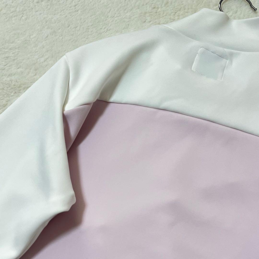 新品 サマンサタバサ ゴルフスポーティーバイカラー 長袖モックネック 40 L