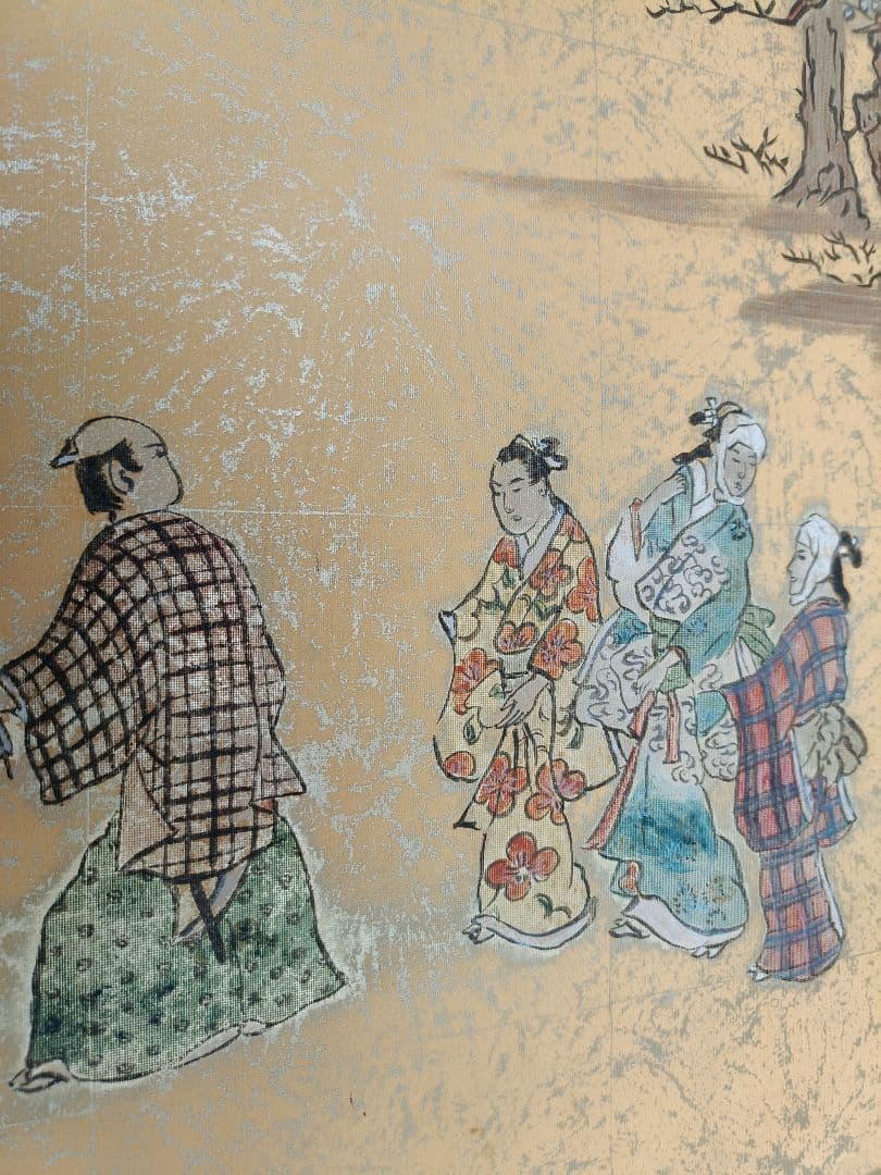 浮世絵 旅人の行列 光成