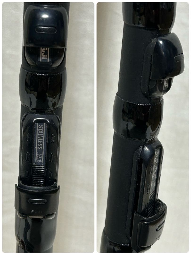 【良品】宇崎日新　NISSIN　釣竿　黒鯛・チヌ用　天然木リール　糸　取説有り