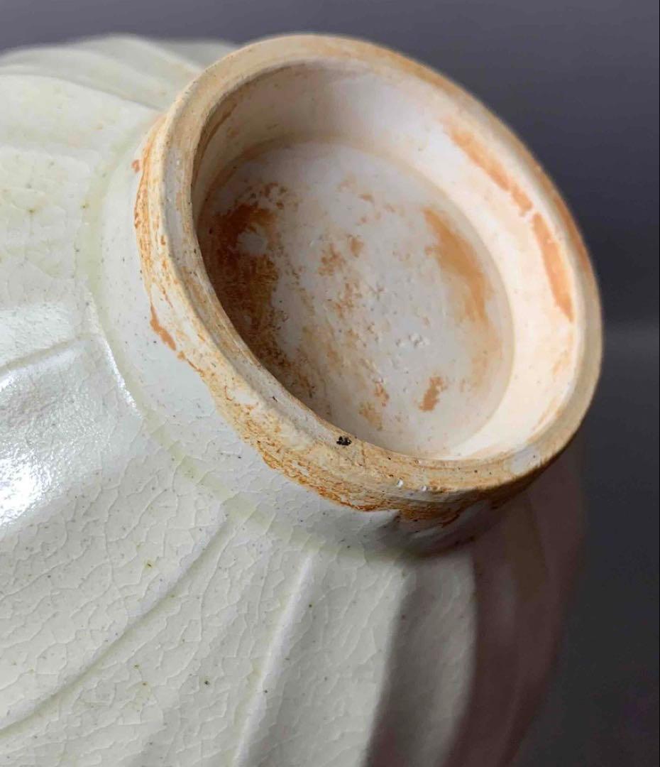 中国 無地蓮弁碗　f2250220