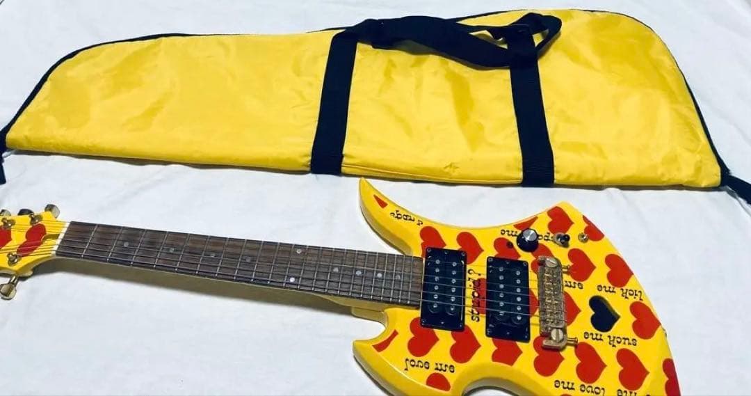 BURNY YH-JR hideモデル アンプ内蔵 モッキンバード ギター