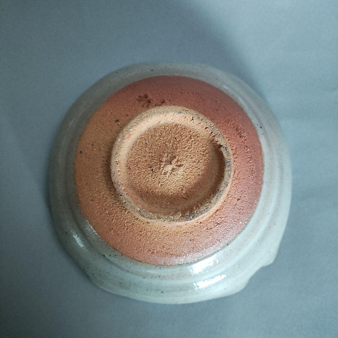 中里隆　唐津焼器(２ケ一括)　 唐津刷毛目碗、絵唐津四方鉢