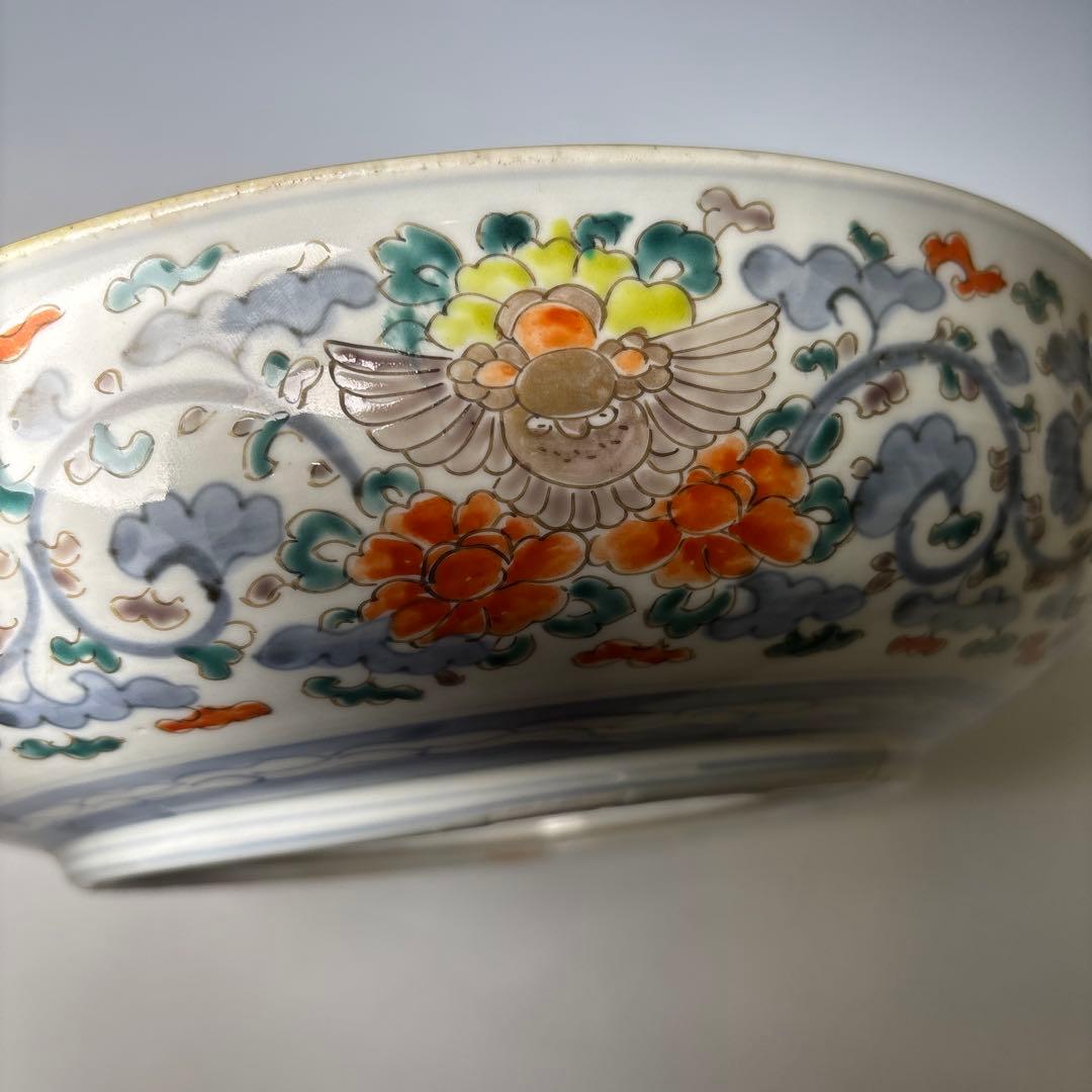 古伊万里　色絵　花鳥文　鉢　明治時代