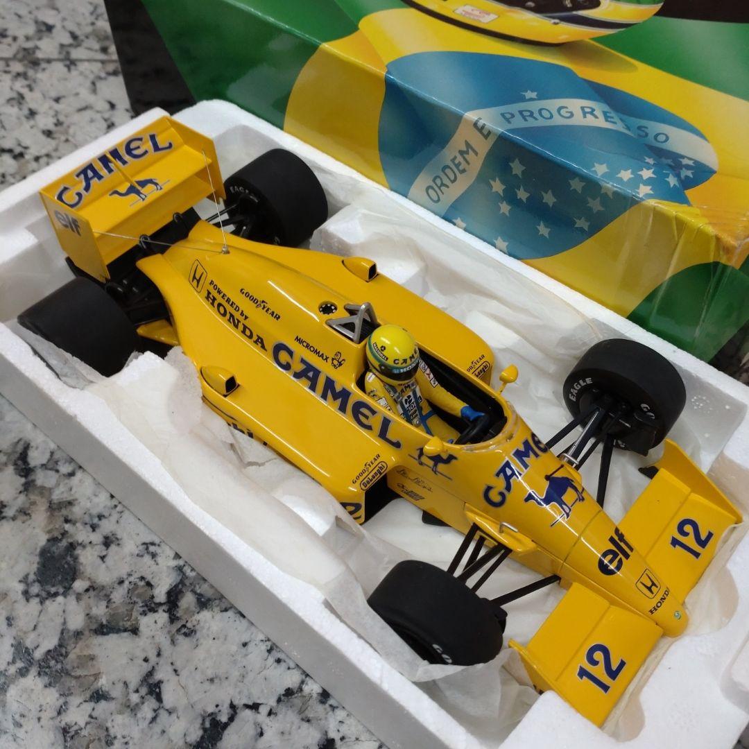 ミニチャンプス 1/18 ロータス 99T A・セナ 1987 CAMEL仕様