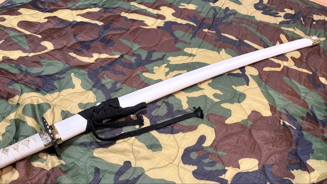 りゅうき様用　 沖田総司拵　菊一文字宗則　白　箱付き