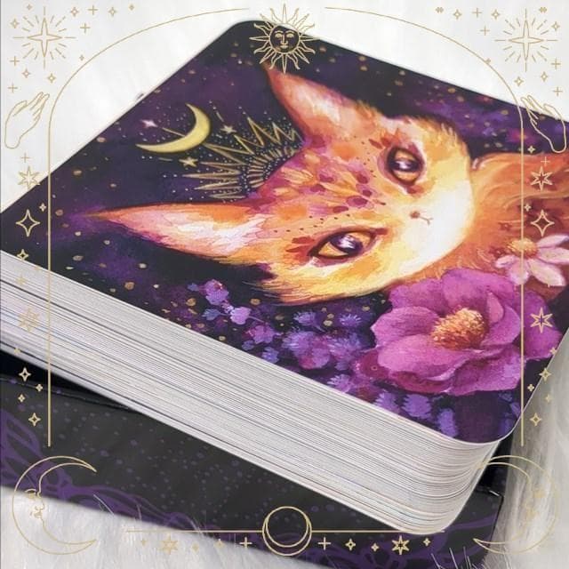 【正規品オラクルカード】海外インディーズデッキ✨スクエア型✨魔法の猫たちのカード