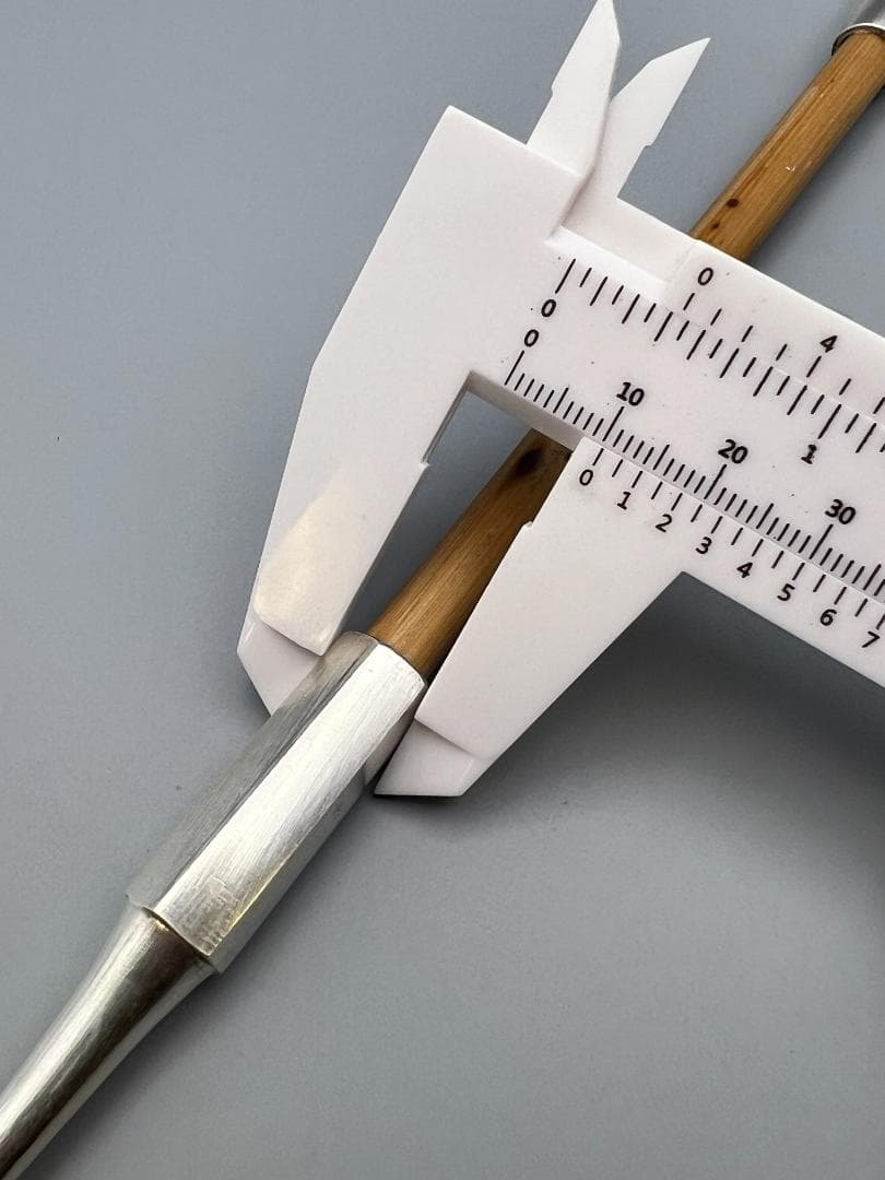 純銀製　純刻印　煙管　キセル　六角形　銀細工　アンティーク　重量約36g