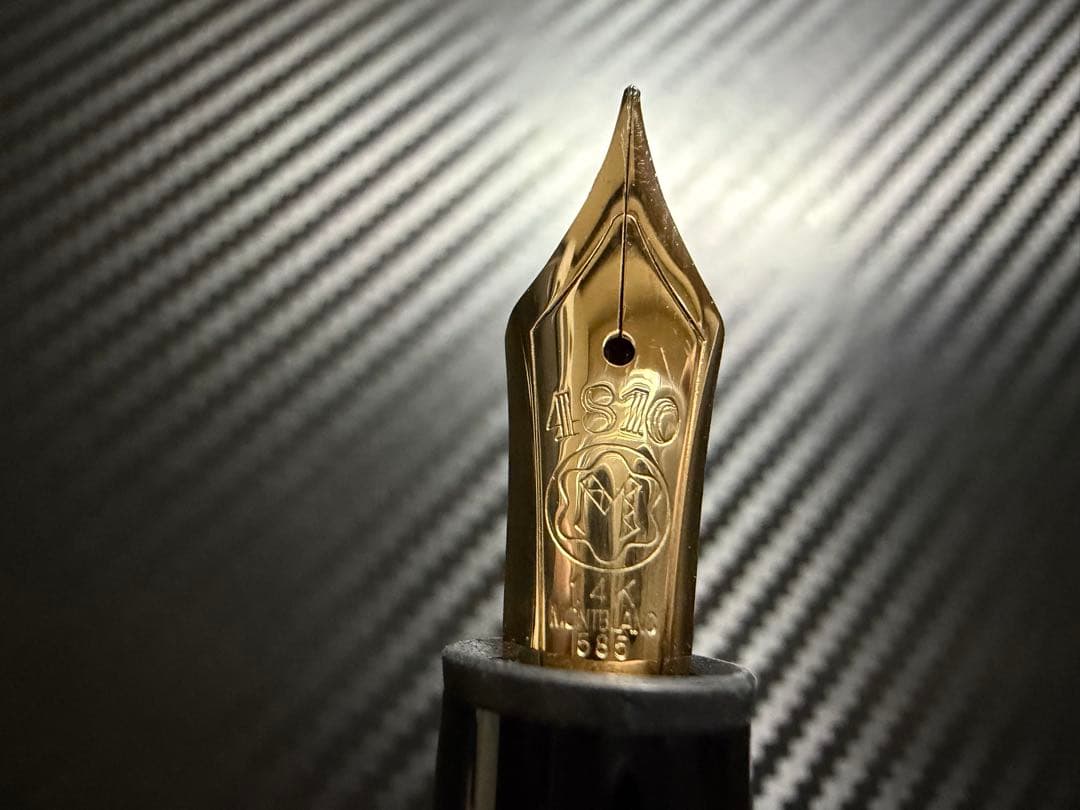 美品 モンブラン マイスターシュテュック 146 14K 全金 F 細字 万年筆