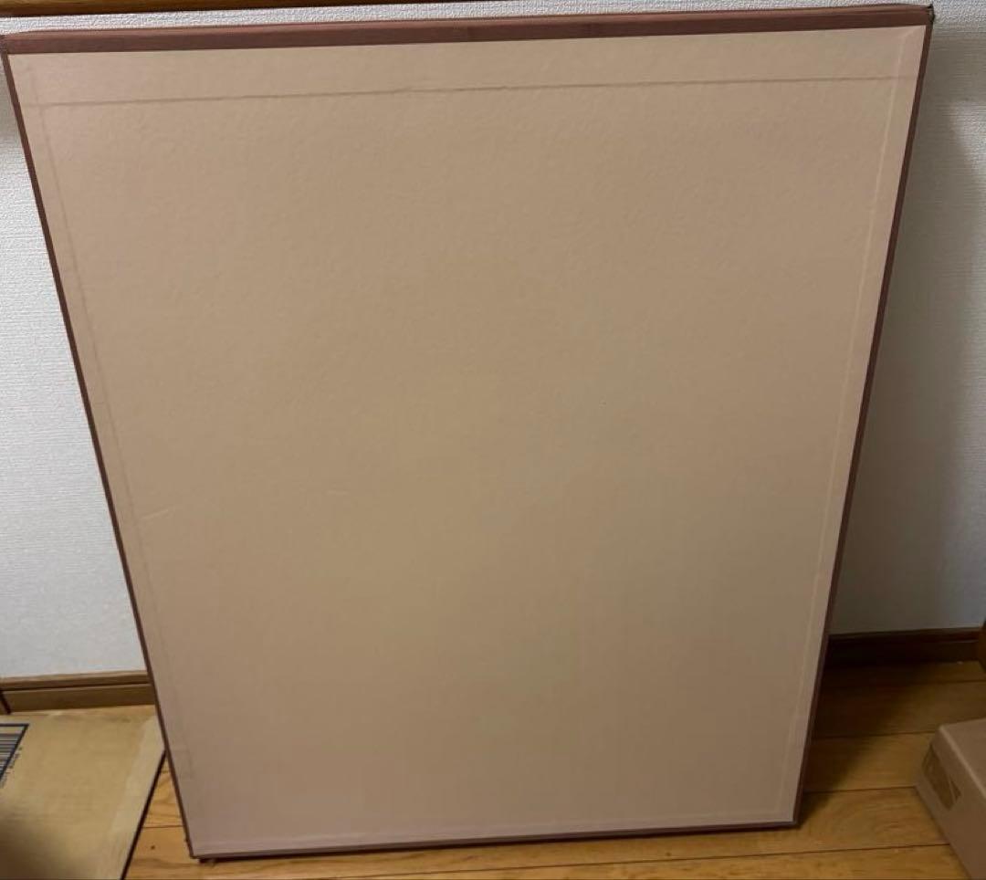 五十嵐晴徳　日本画　三匹鯉　12号　額縁　箱付き