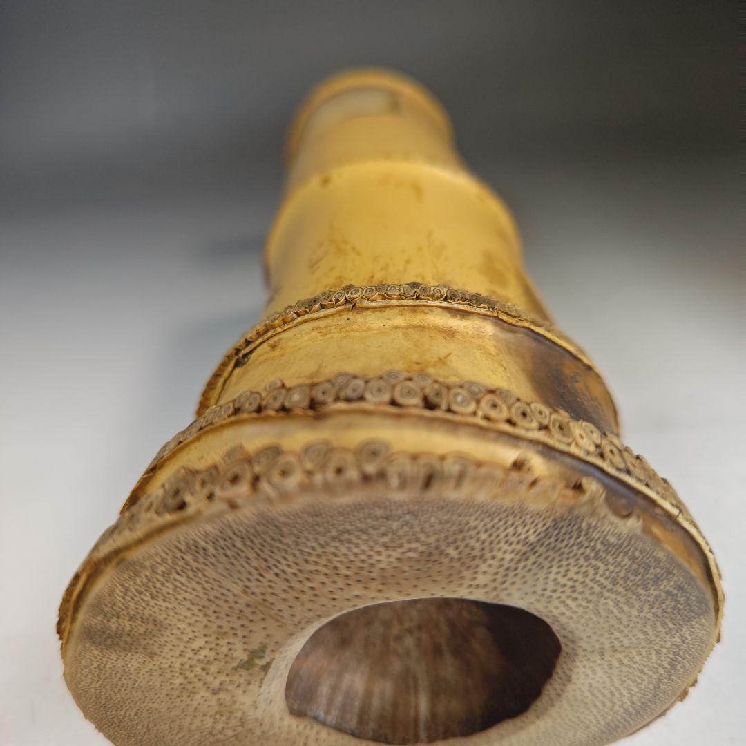 イ848 花入『竹林作』『一重切　竹花入　花器　共箱』茶道具　花瓶