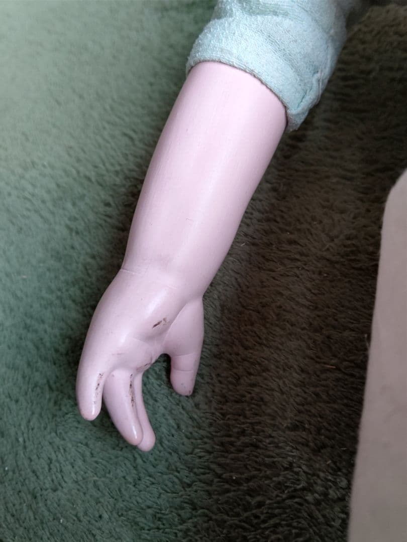 極上 大正時代 逸品　市松人形 男の子 お印 紋付き お手入れ済み