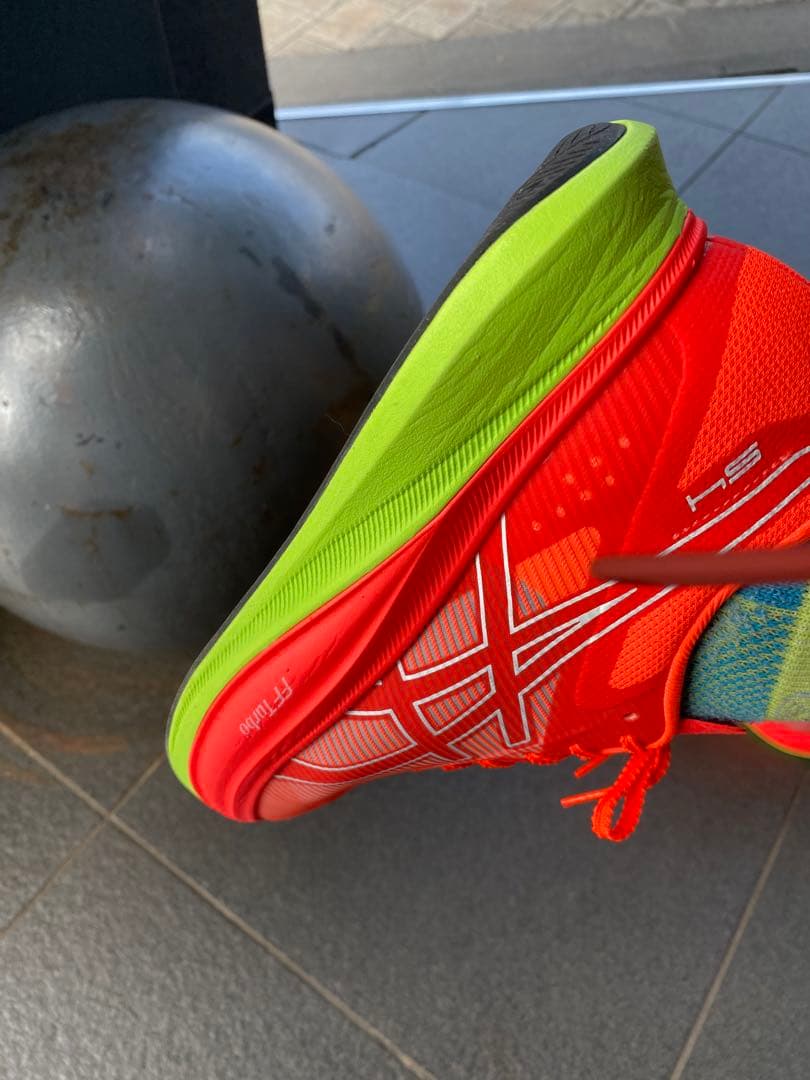 asicsS4メンズレディス ランニングシューズ 2E : スカーレット×レッド