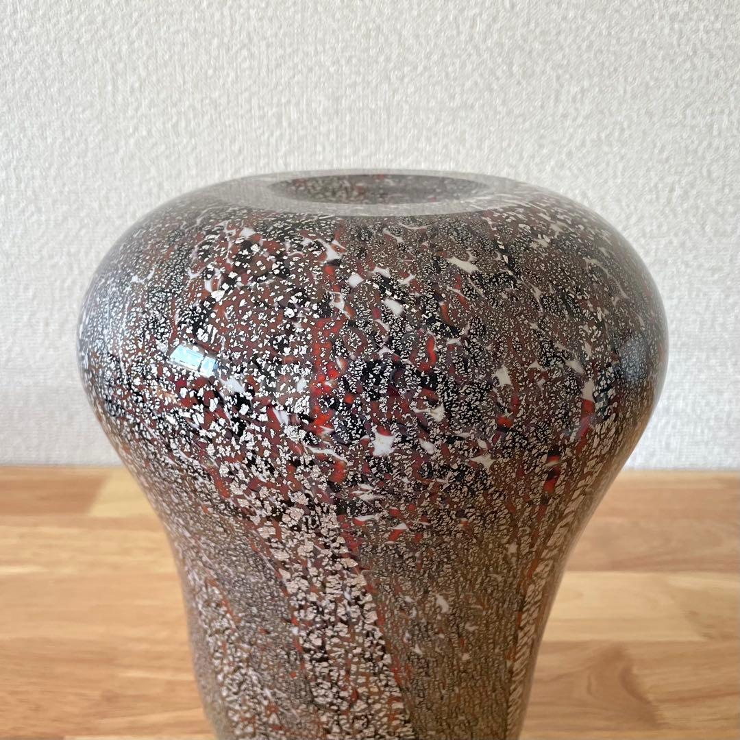 小林貢 宙吹硝子 花瓶 花器 ガラス工芸 花しぐれ フラワーベース