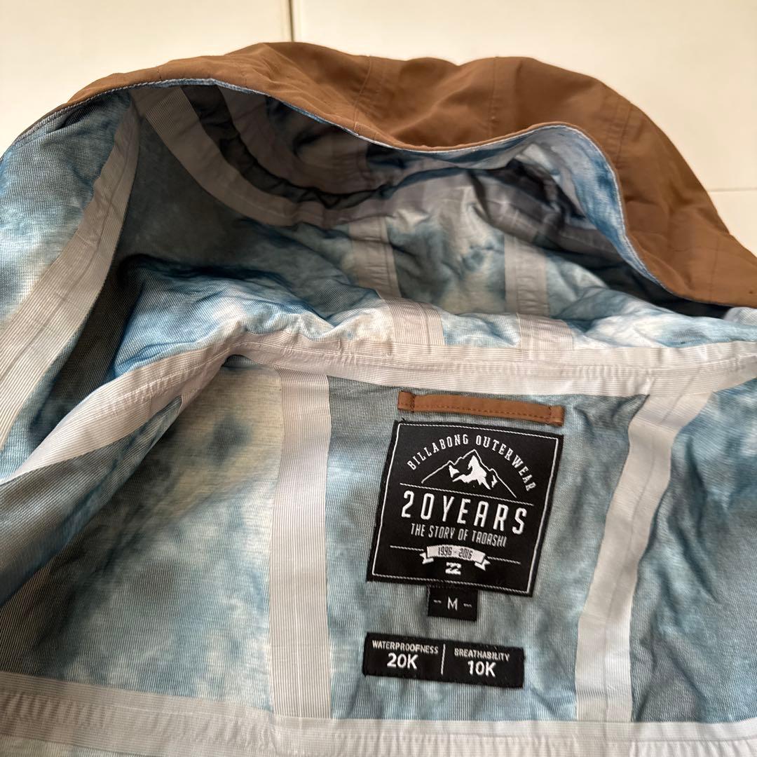 ブラウン ナイロン ジャケット ウィンタースポーツ用スノーボード　スキー　ウェア