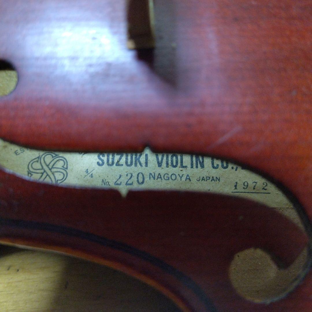 ♥即、使用可♥大特価♥スズキバイオリン4/4NO．220♥弓ケース松脂付き