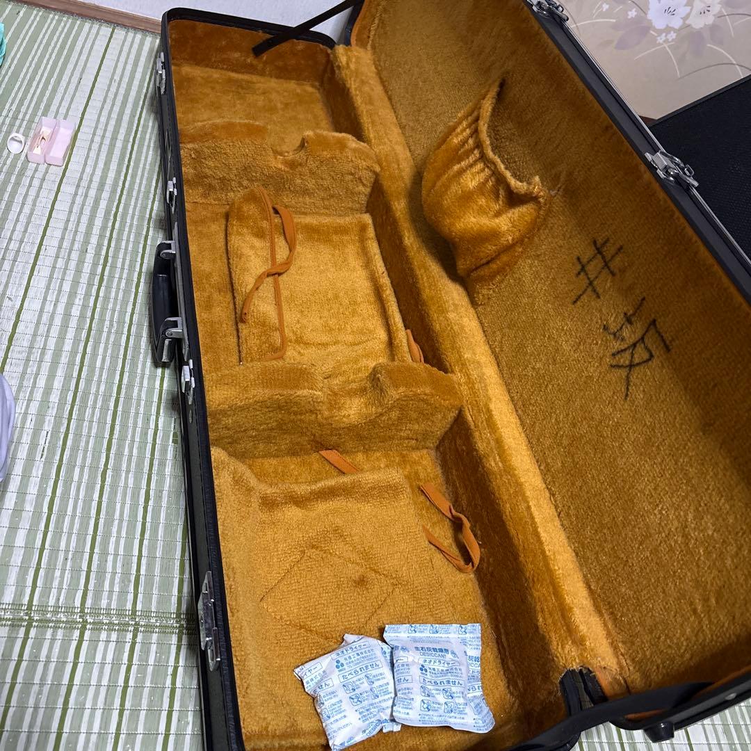 三味線　和楽器　バチ　べっこう風 撥　弦　駒　ハードケース