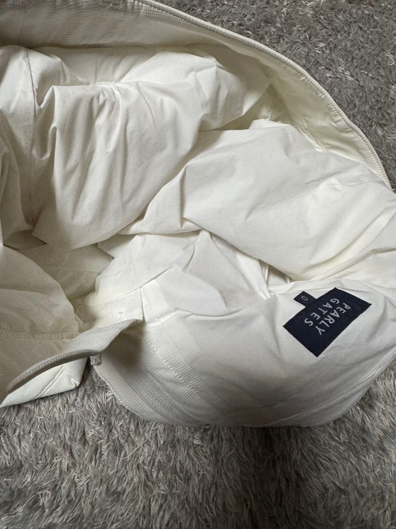 PEARLY GATES ホワイト スリムフィットパンツ