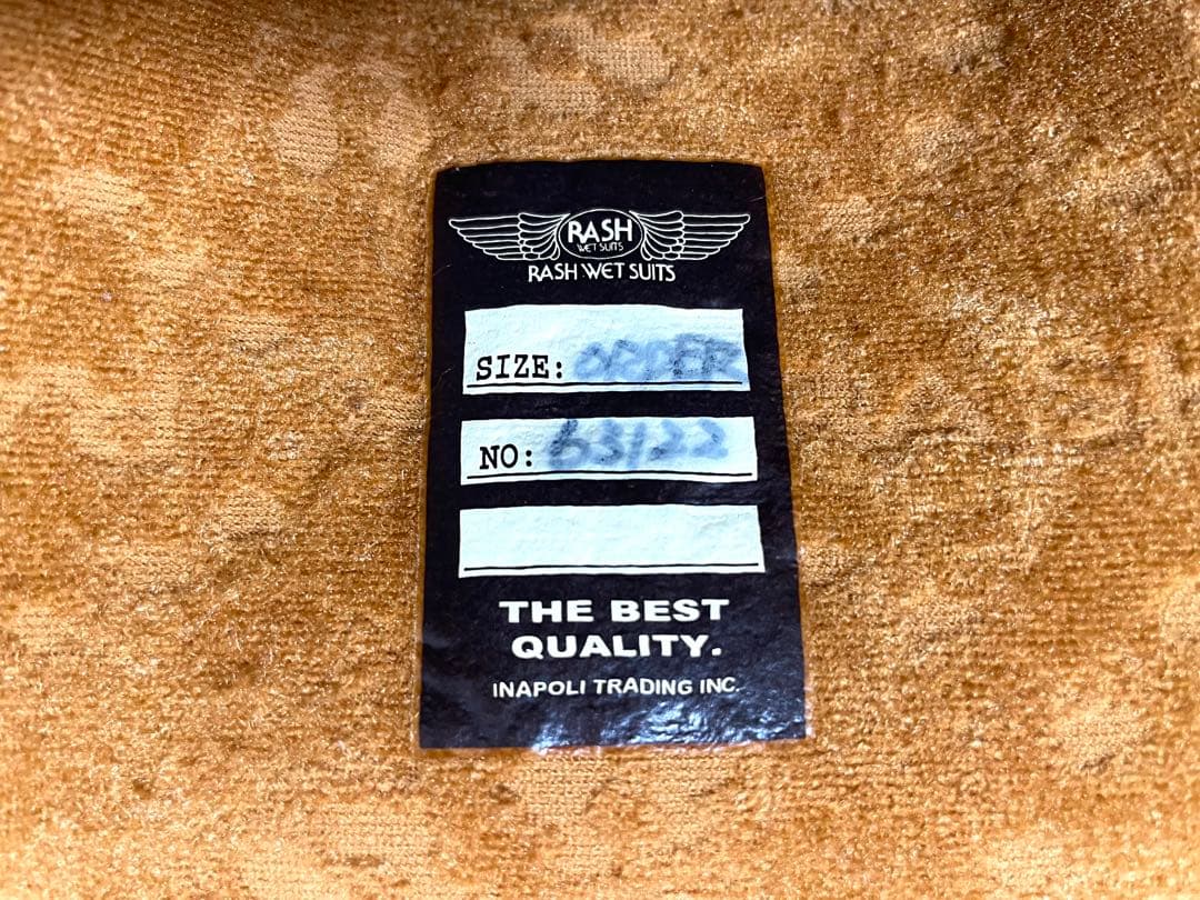 ✳️美品★RASH★5×3mmセミドライ★L〜XL位★高級裏起毛★信頼の国産品