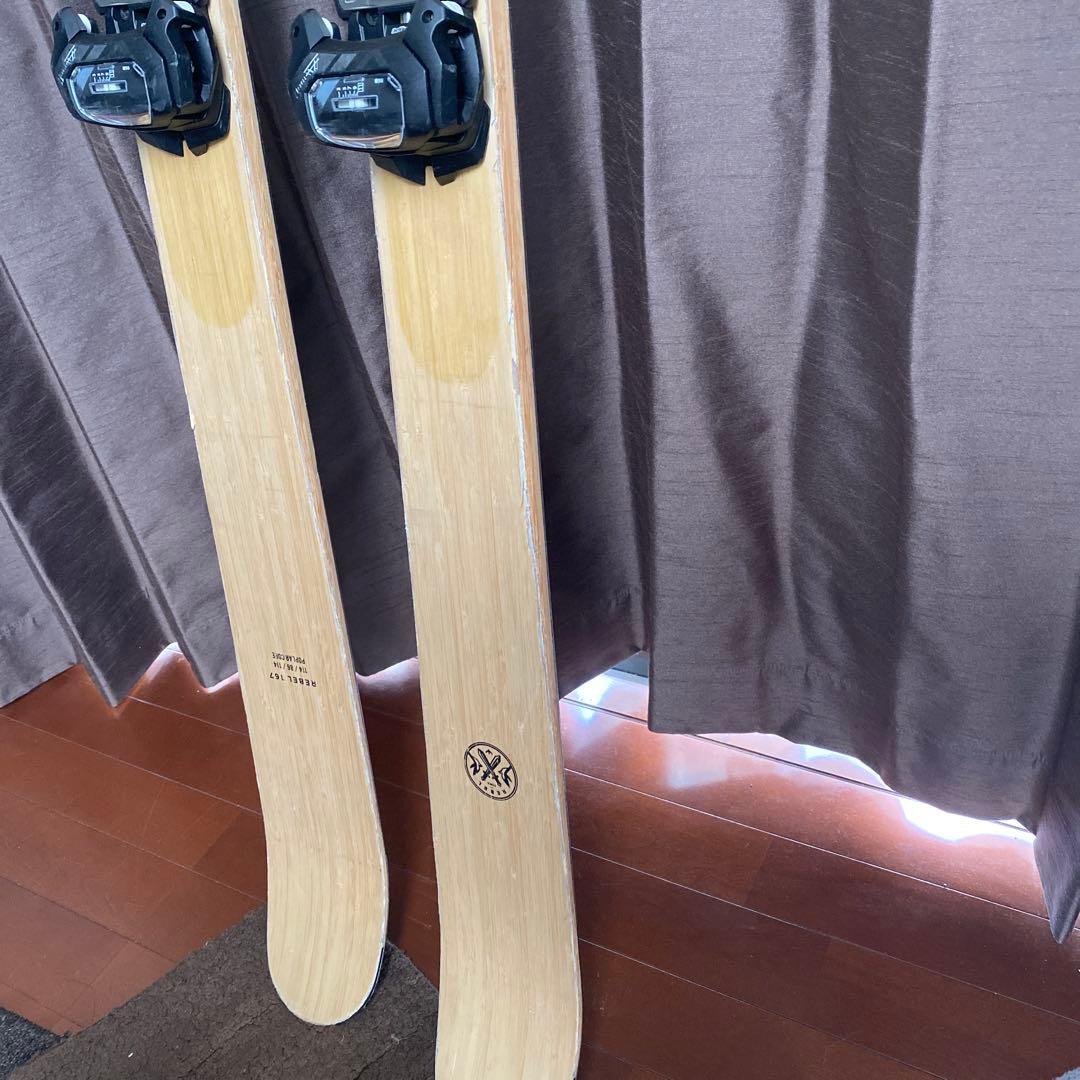 ZUMA スキー板　BAMBOO 167 フィッシャースキーカバー付き！