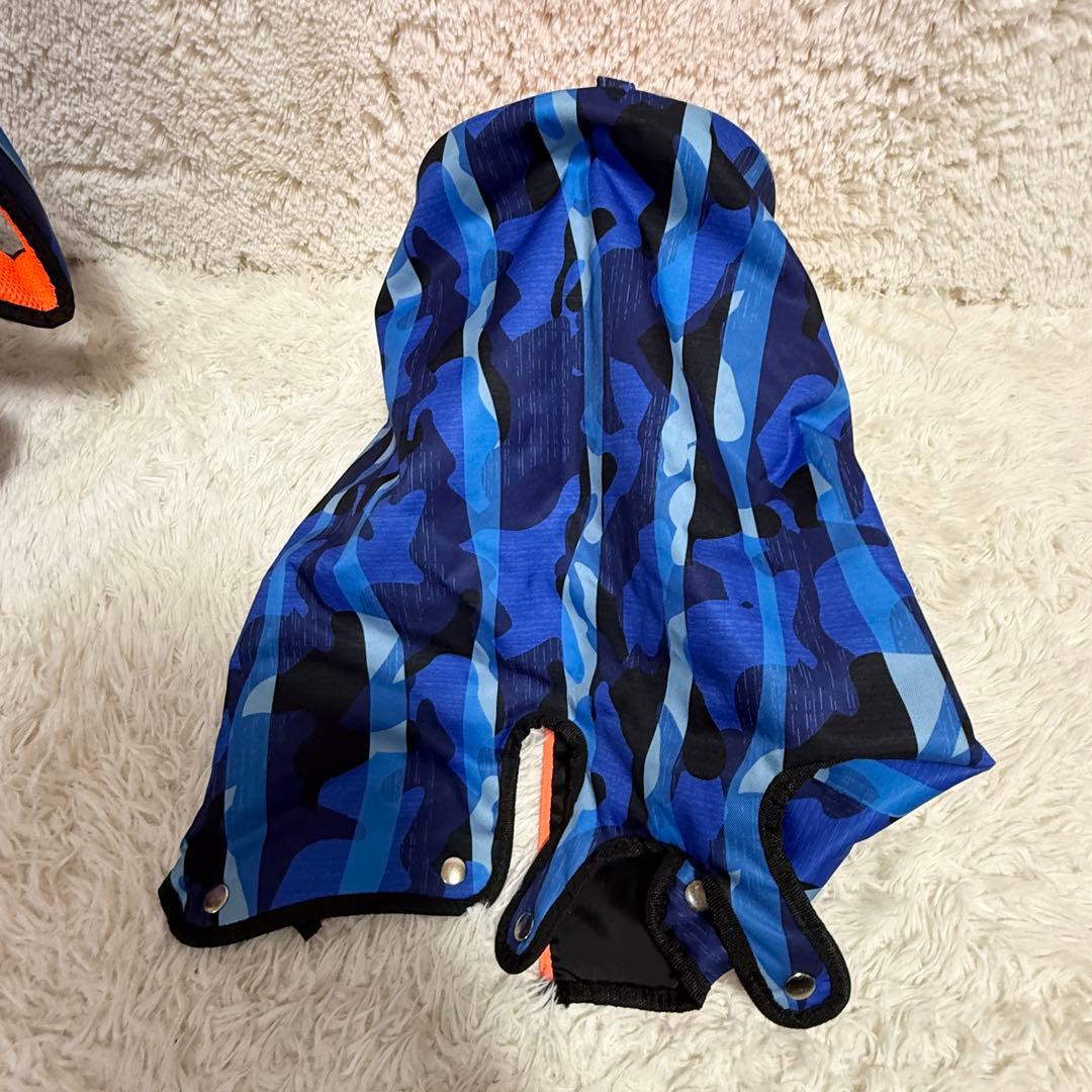 美品　リビエラ　スタンド式迷彩柄キャディバッグ　NAVY迷彩