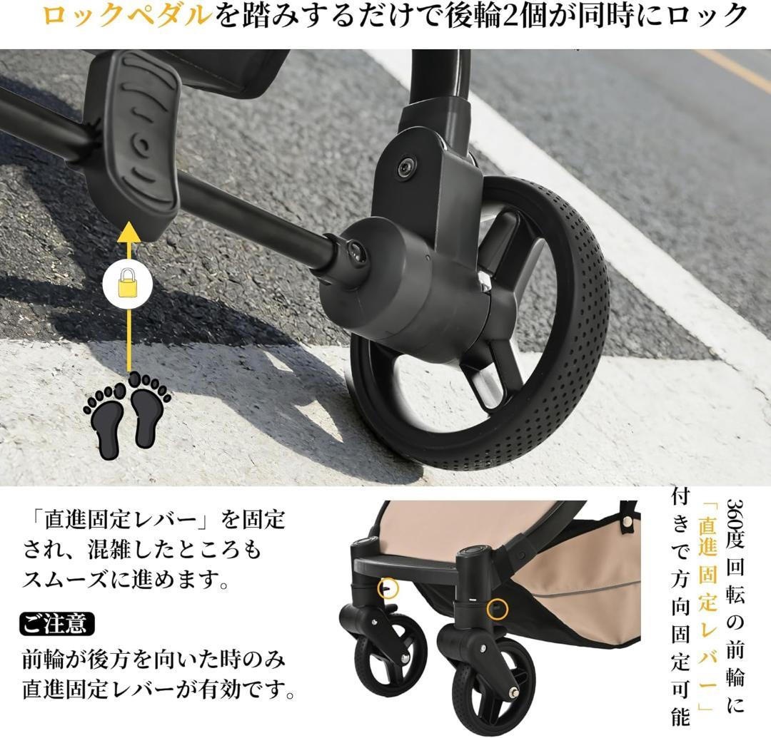 新品 ペットカート 1秒折りたたみ可能 車輪ストッパー付 軽量アルミニウム製