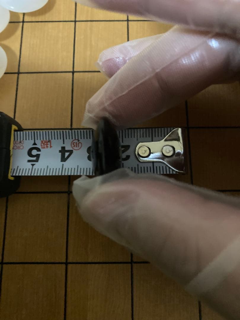 「K」瑪瑙碁石　白黒囲碁石セット