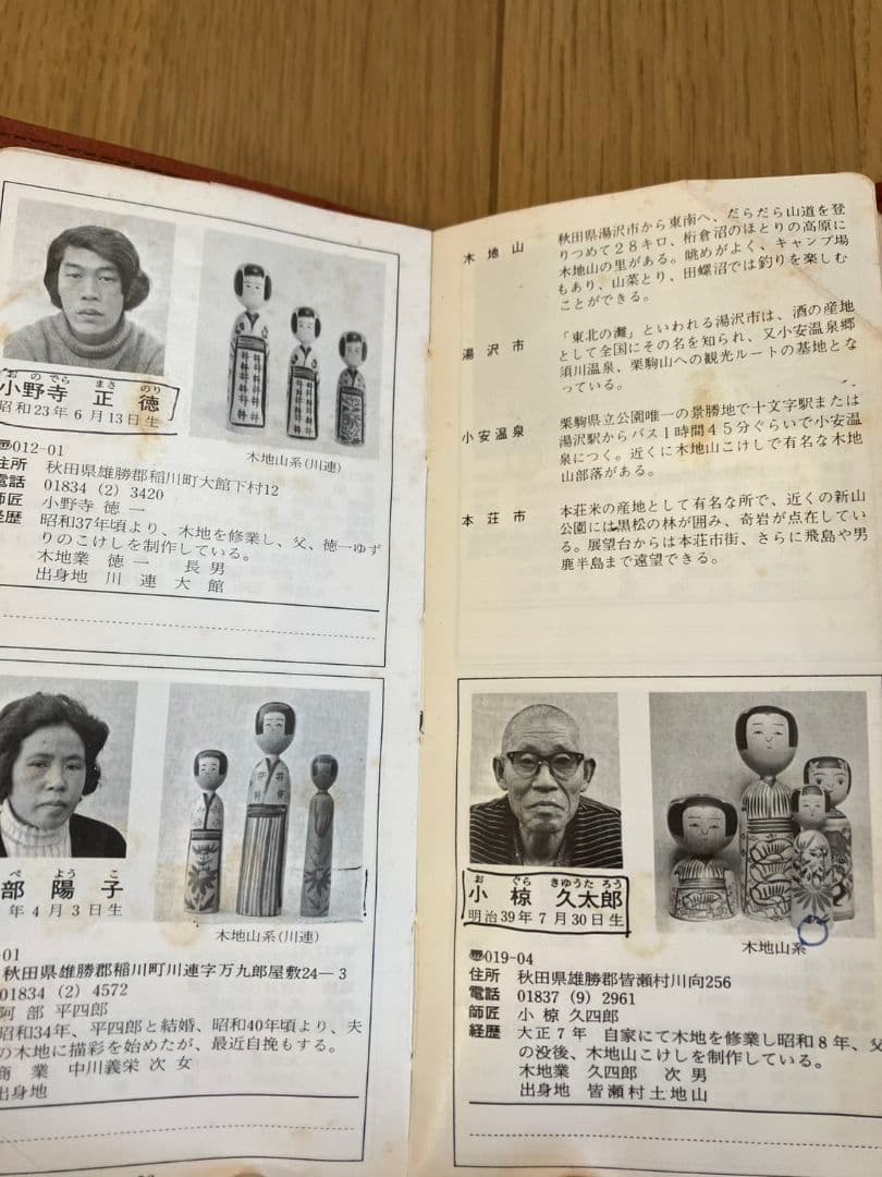 こけし 11体セット 手描き装飾付き