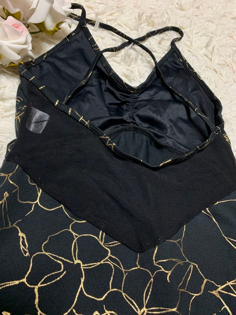 クラスインレオタードSサイズ✨ブラック&ゴールド