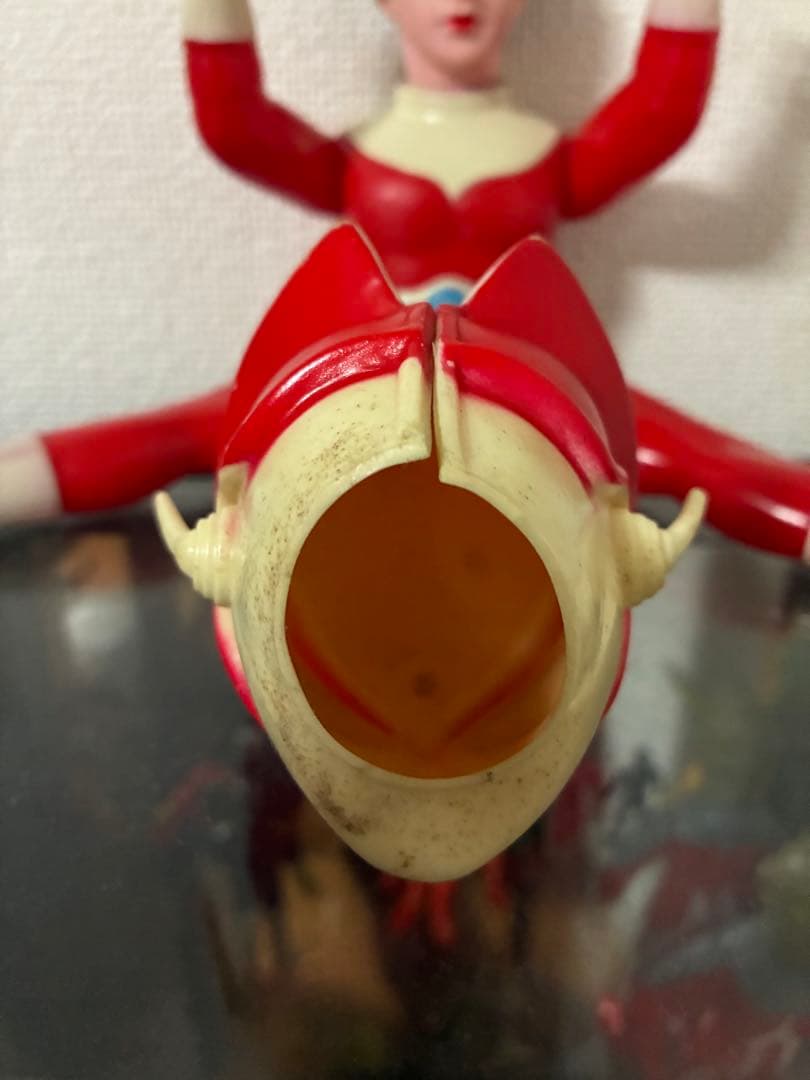 当時物　ブルマァク　レッドマン　面取れソフビ