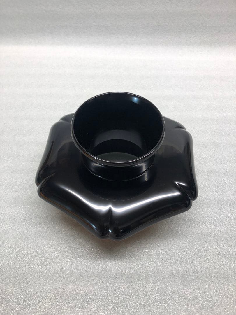 輪島塗　若島量平作　時代型　天目台　共箱