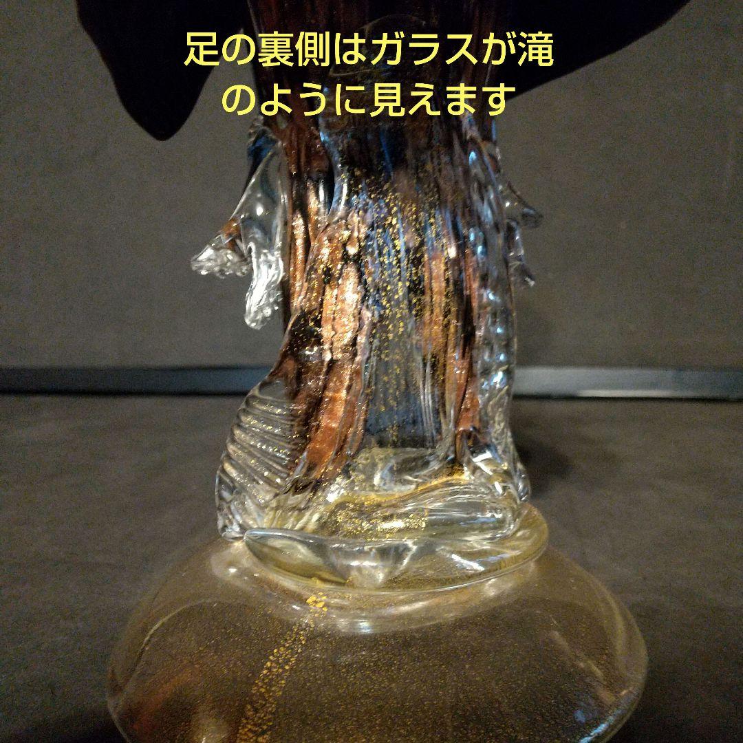 ベネチアンガラス工芸品フィギュリン ペア 大型30センチ超え