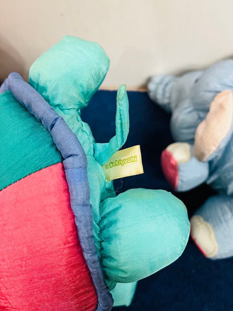 セキグチ　フラッフィーバルーン　カメ　ゾウ　ブタ　ぬいぐるみ　レトロ