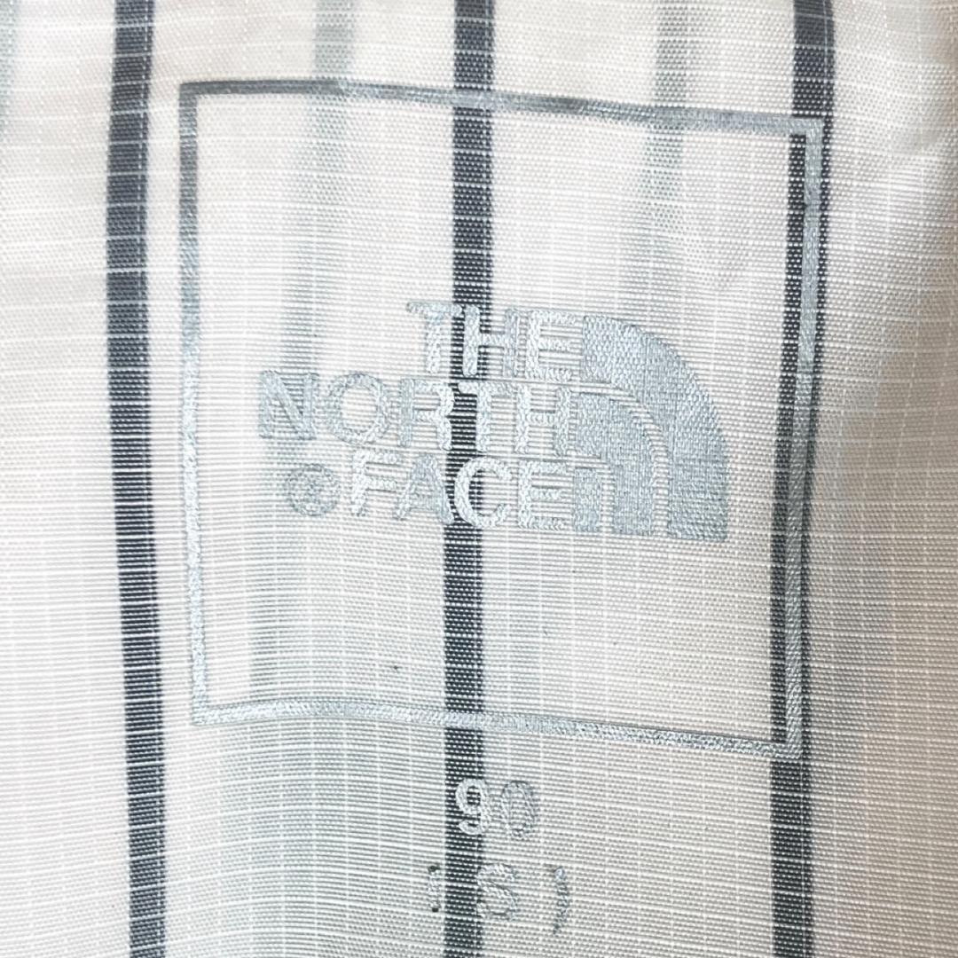 ノースフェイス　ナイロンジャケット　薄手　ロゴ刺繍　ストライプ柄　ドローコードS