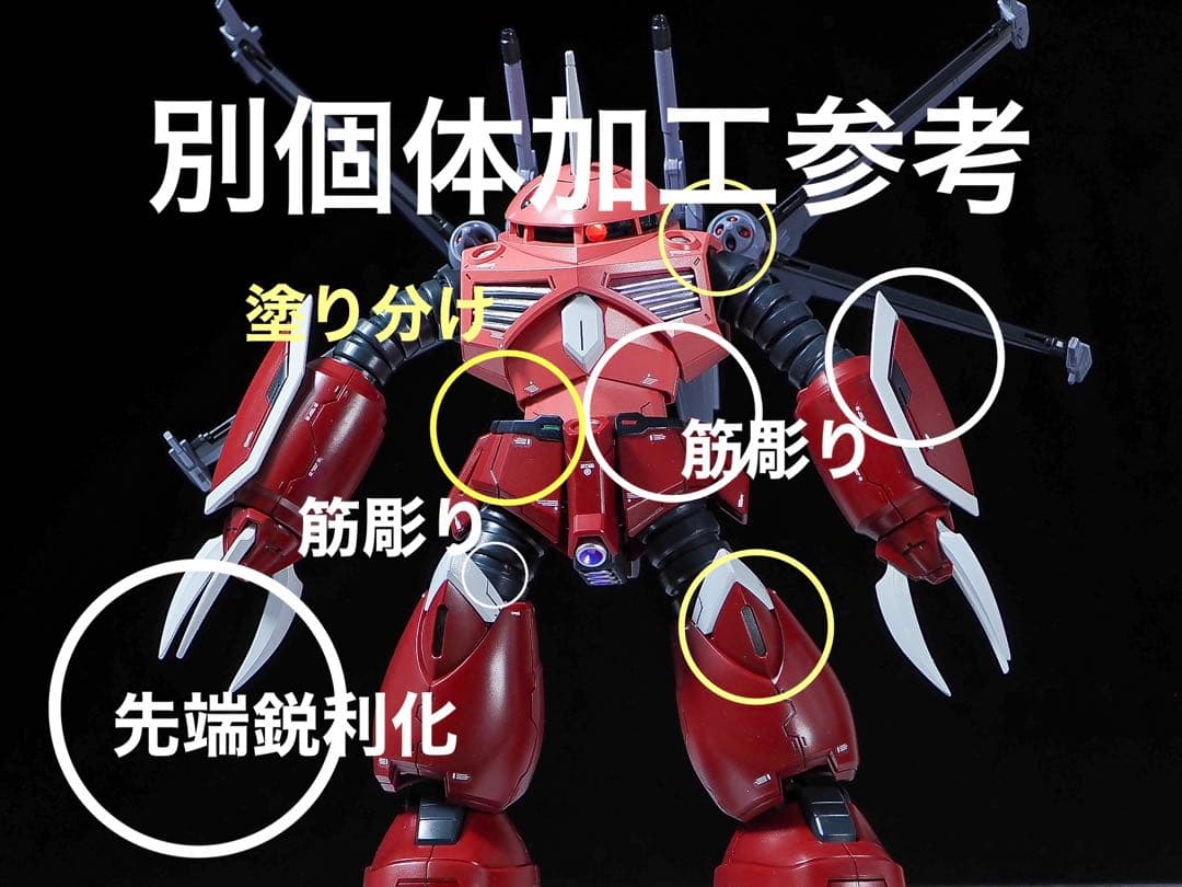 HG 1/144 ズゴック　全塗装　完成品　筋彫り　塗り分け追加　改修品