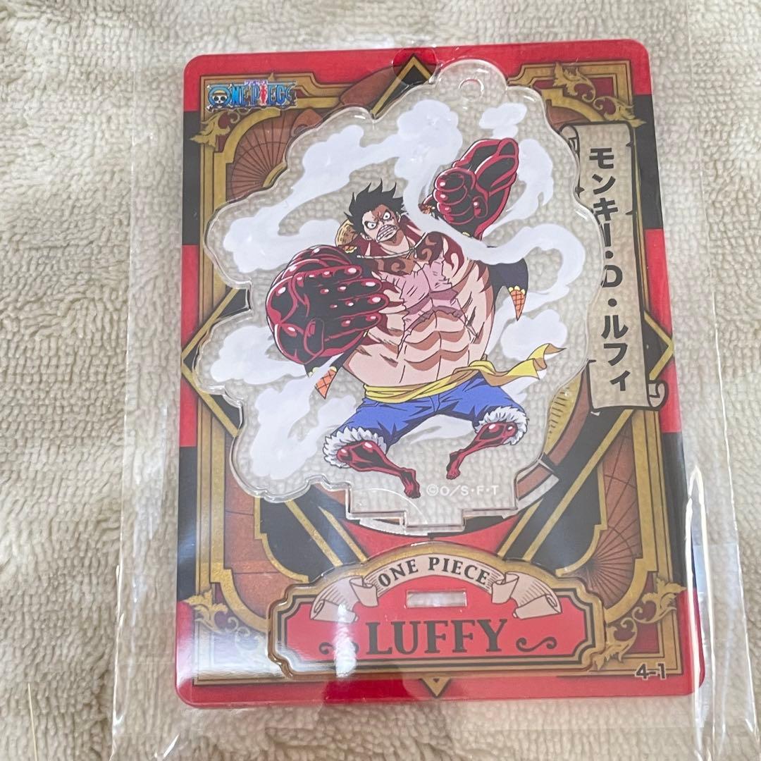ワンピース アクリルdeカード ペンギン&シャチ　ルフィパウリー　ロー　コラソン