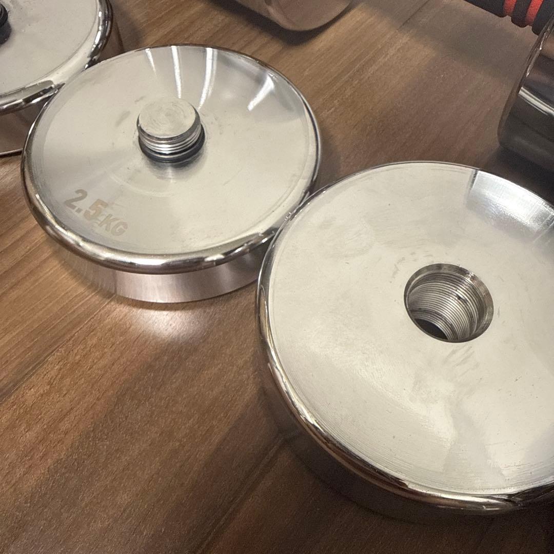 Northdeer ダンベル 可変式20kg 鏡面仕上げ クロムメッキ仕上げ ①