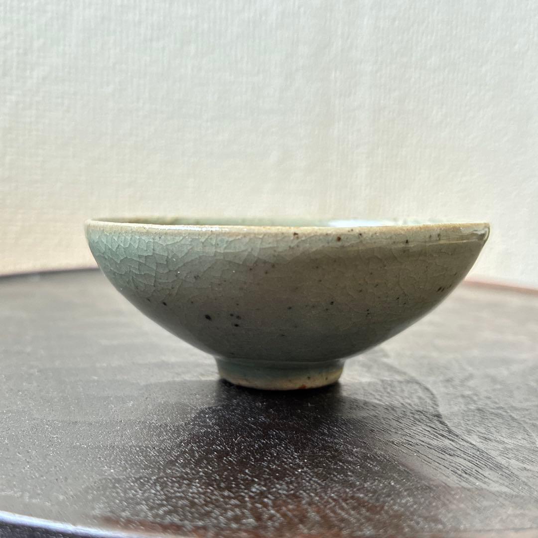 古松淳志 青磁陽刻盃 酒器