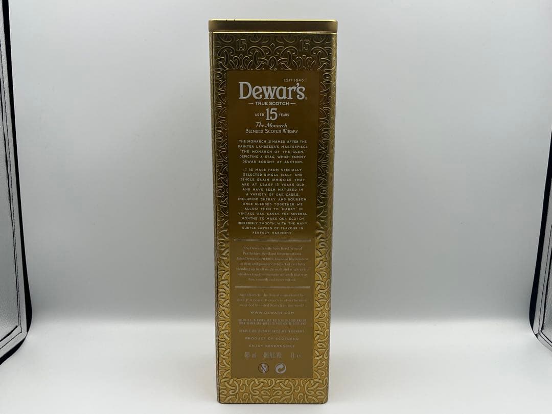 【未開栓】デュワーズ 15年 スコッチウィスキー 1L 缶付き