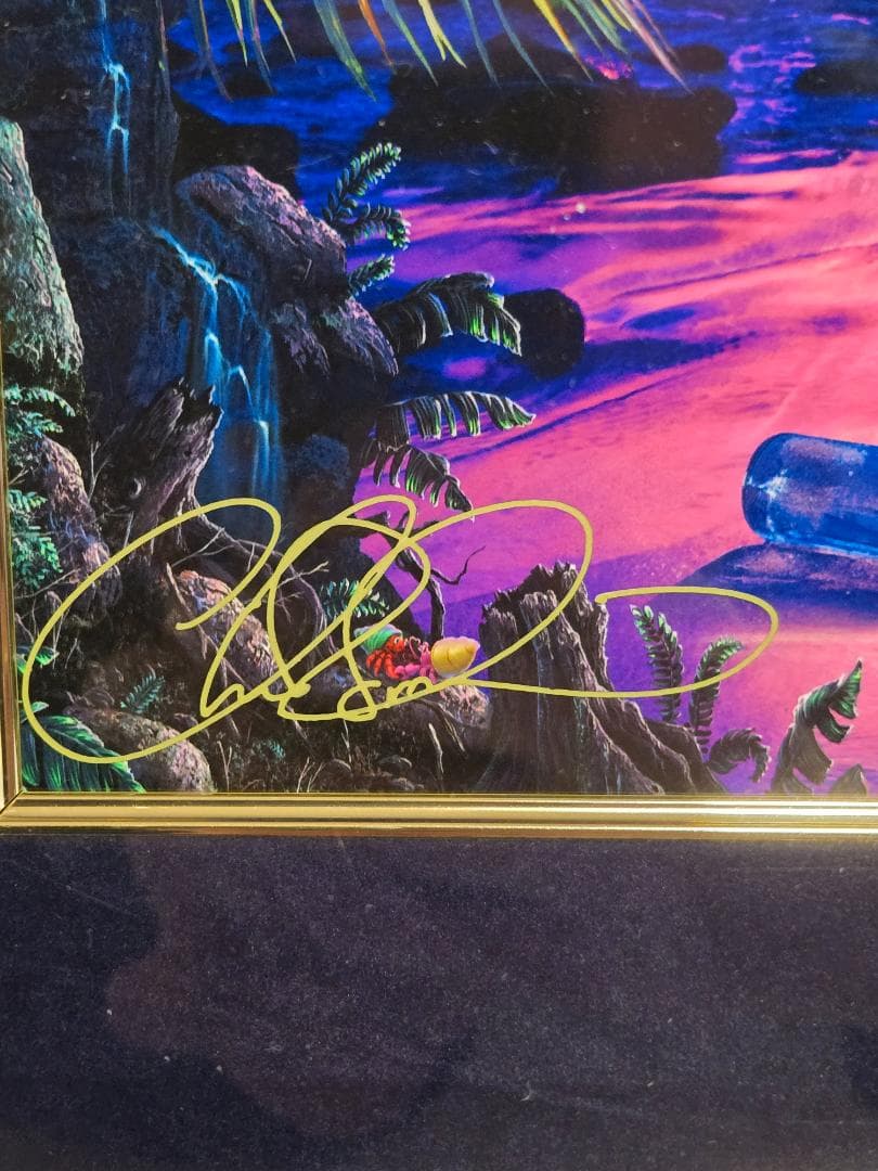 ラッセン　ダイヤ2個　ツーハーツアズワン(S)　直筆サイン　ミッキー　ディズニー