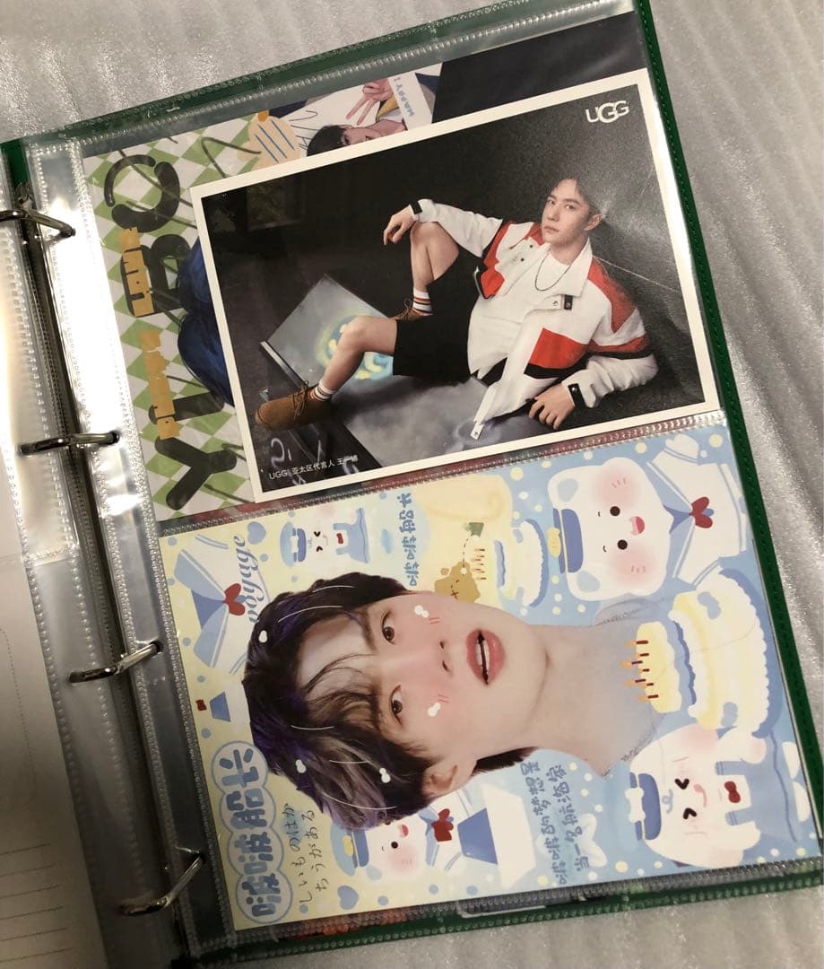 王一博 バインダー＋A4・Pカード他 リフィル50枚付 アルバム y 写真集