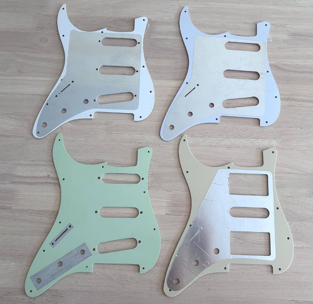 ストラトタイプ・ハードテイル・エレキギター・ボディとネックのジャンクセット