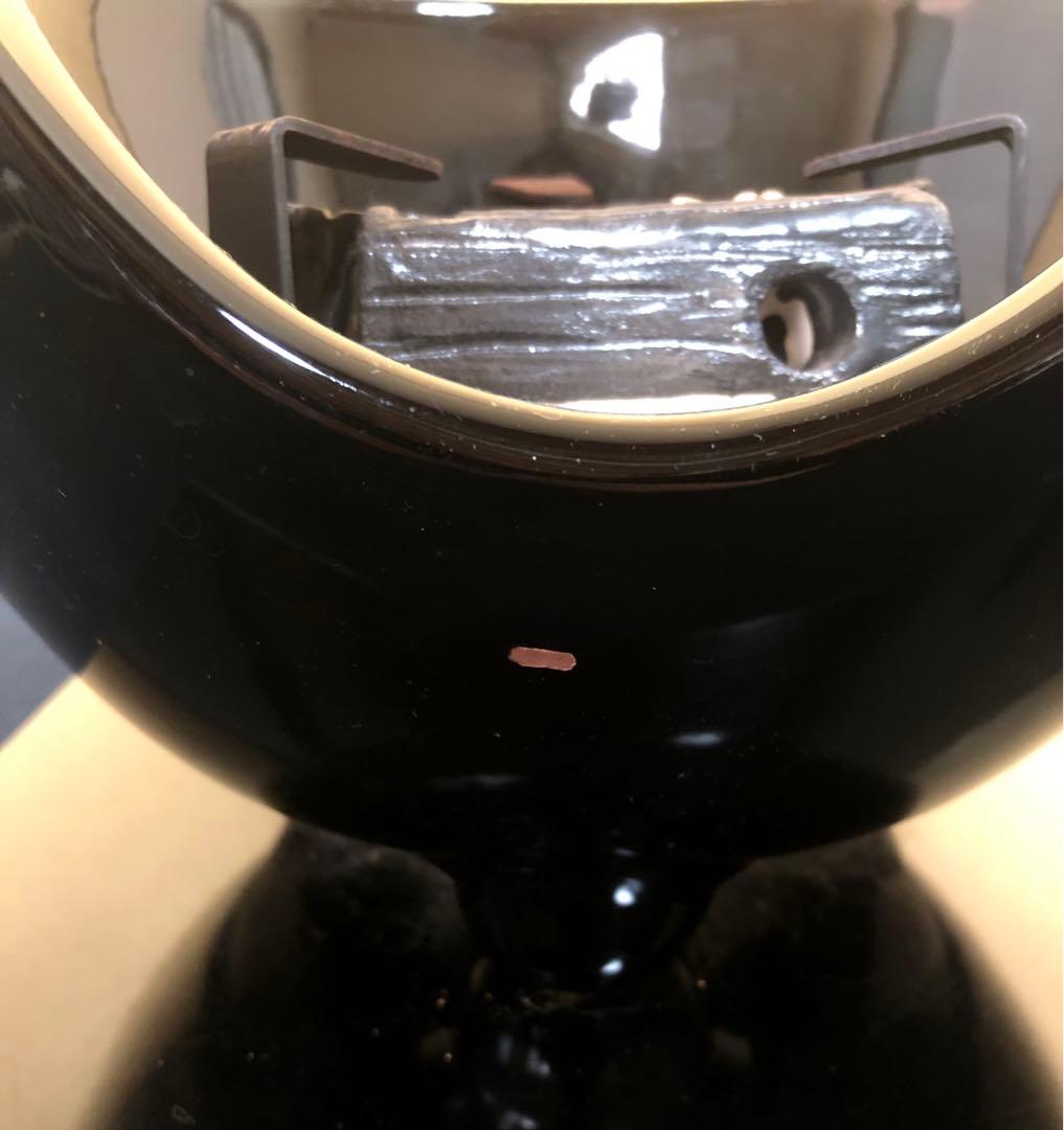 《R》茶道具 野々田式 黒真塗 風炉型電熱器 敷板一体型　　1f