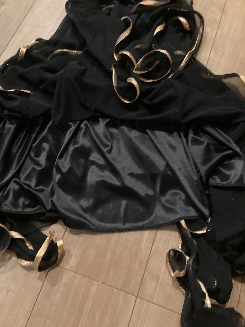 社交ダンス セパレート ドレス ブラック Mサイズ