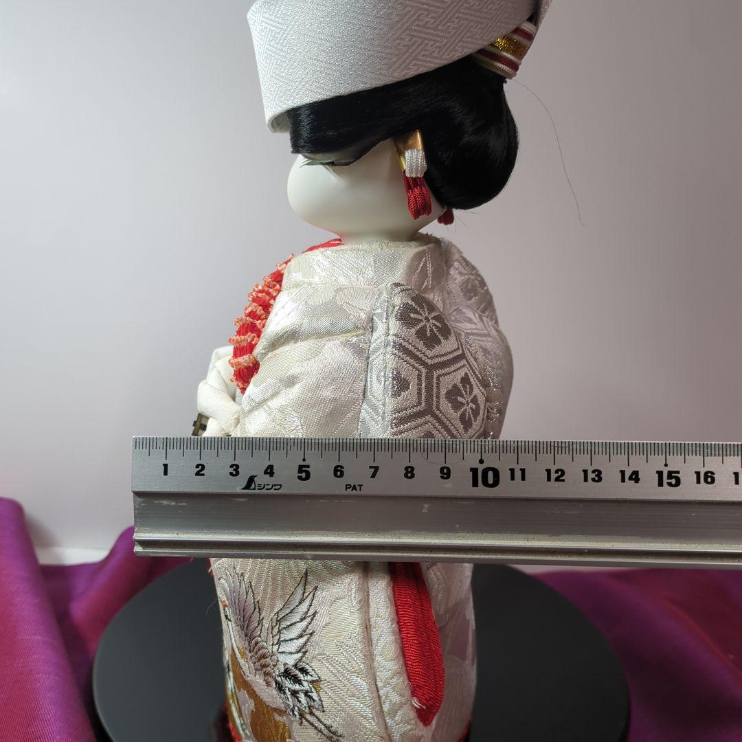 花嫁さん　木目込人形　 白赤衣装